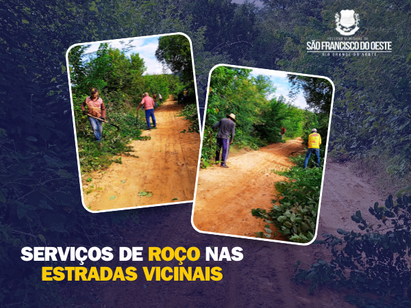 SERVIÇOS DE ROÇO NOS ACOSTAMENTOS DAS ESTRADAS VICINAIS